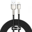 Usb Кабель-зарядка Lightning Baseus Cafule Metal 2м (CALJK-B01) черный