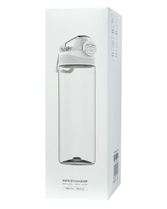 Бутылка для холодных напитков Xiaomi Quan Ge Hello Life Tritan Sports Cup 620ml белая