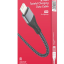 Usb Кабель-зарядка Lightning Borofone BU11 Tasteful 2.4A 1.2м в нейлоновой оплётке чёрный