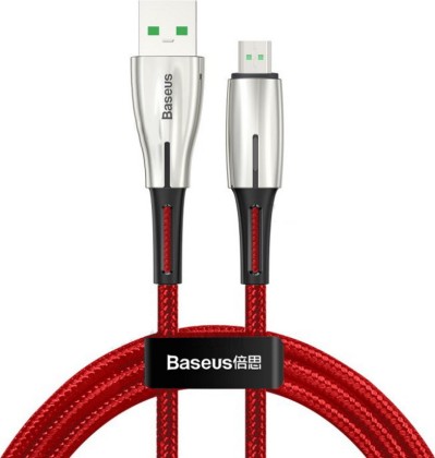 Usb Кабель-зарядка Micro Baseus Waterdrop 4A 2м (CAMRD-C09) красный