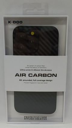 Накладка для i-Phone 13 Pro 6.1" K-Doo Air Carbon пластик чёрная