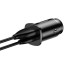 Автомобильное заряд. устр. Baseus Square Metal 1USB+1C 30W (CCALL-AS01) черное