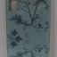 Накладка для i-Phone XS Max Silicone icase с рисунками, бирюзовый