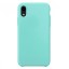 Накладка для i-Phone XS Max Silicone icase с рисунками, бирюзовый