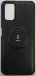 Чехол-накладка для Samsung Galaxy A03S силикон iface с держателем чёрный