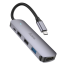 Кабель-переходник Hoco HB27 Type-C на HDMI/USB3.0/USB2.0/USB-C серый