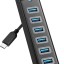 USB-С хаб Orico PW7U-U3-015 USB3.0x7 черный