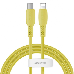 Кабель-зарядка Type-C на Lightning Baseus Colorful 18W 1.2м (CATLDC-0Y) жёлтый