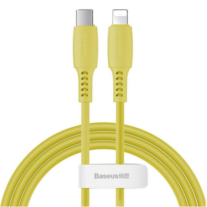 Кабель-зарядка Type-C на Lightning Baseus Colorful 18W 1.2м (CATLDC-0Y) жёлтый