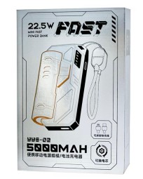 Powerbank Fast YYS-02  5000mAh 1USB-C серо-черный